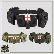 Uncle Hulu wargame tactical girdle molle suit buckle accessories medical bag Ronin belt Yakoda