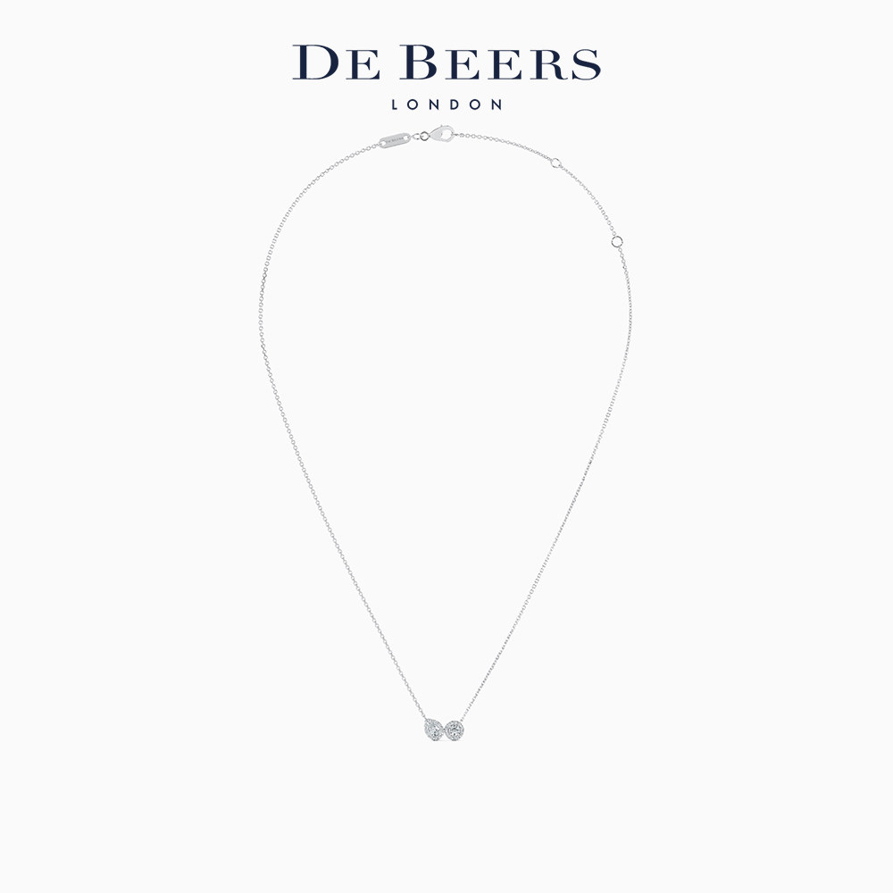 戴比尔斯Aura Toi & Moi白金钻石项链｜轻奢珠宝里的“爱情封印”，小众又贵气-颈饰-淘宝好物网