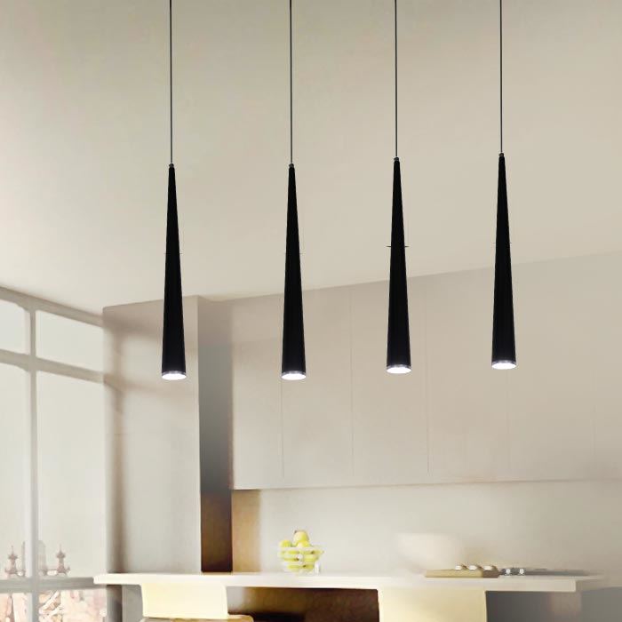 Long cylinder chandelier cylindrical tapered spotlight dining room bar Desk Front Desk Ceiling Lamp Brief art Pole minimalist Cylinder Chandelier