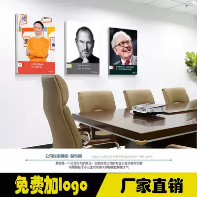 Office company inspirational celebrity famous quotes slogans Ma Yun meeting room decoration mural poster portrait set