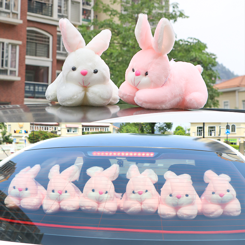 Car Bamboo Charcoal Bag Rear Window Groveling Rabbit Paparazzi New Car Activated Carbon Packs of Formaldehyde to Smell Inside the Pendulum Doll