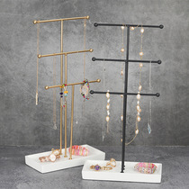New jewelry rack cross-border metal three-layer jewelry display rack watch display props earrings storage display rack