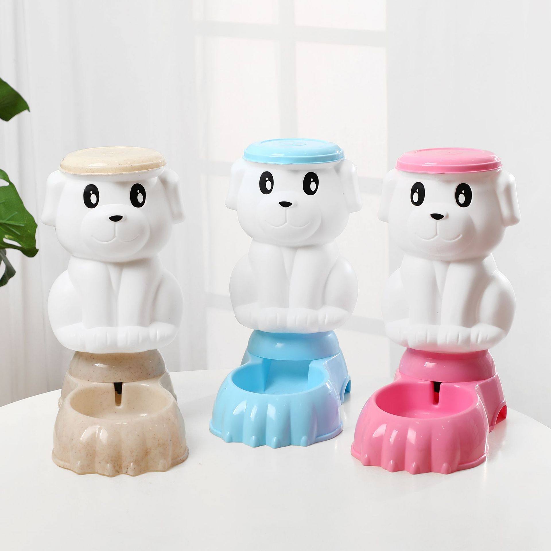 Dogs styling pets Automatic feeding machines 4L Large capacity Drinking water drinkers Teddy feeding water Diet Pets feeding machines