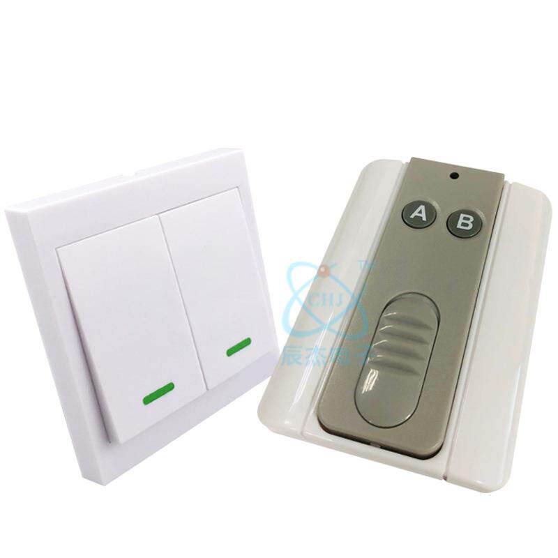 Factory direct sales 86 type single fire wire panel 220V all the way wireless remote control switch can go through the wall wireless remote control switch