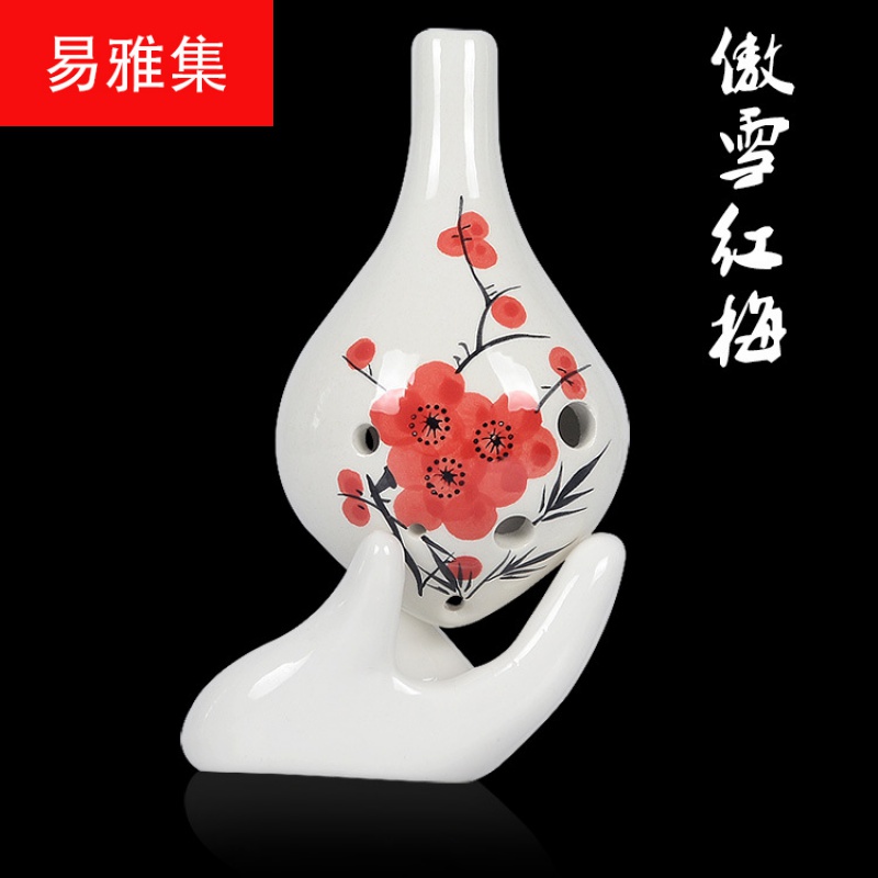 Beginner ocarina 6-hole alto C tone six-hole AC ocarina professional children's national musical instrument pottery