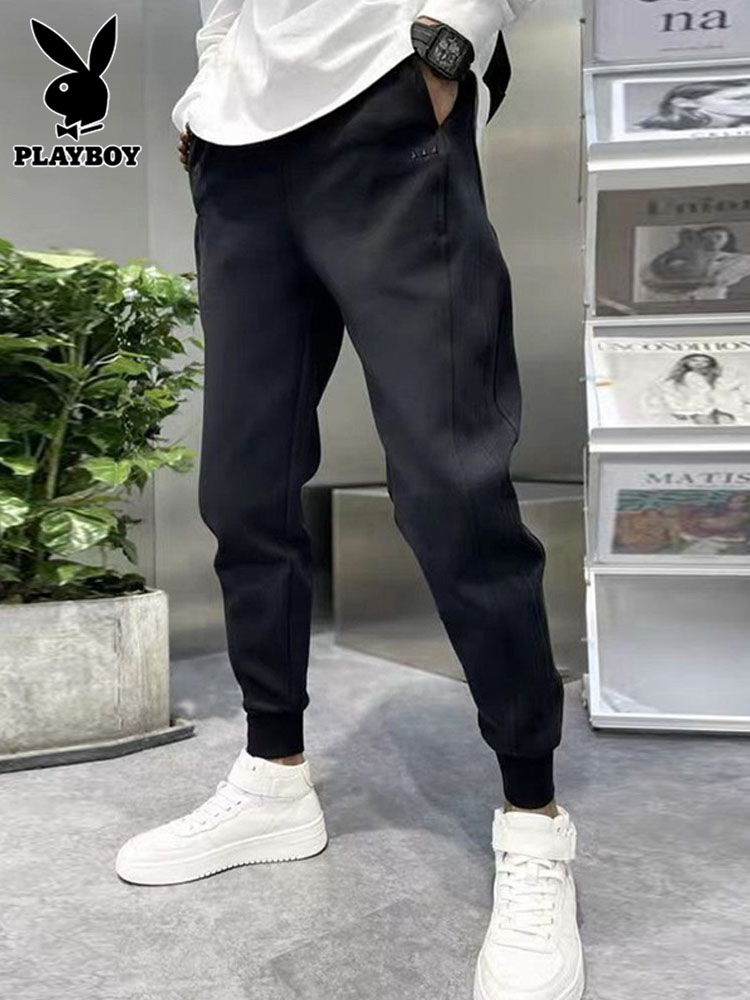 Flowers Playboy autumn Winter sweatpants Men's sports Korean version trendy bouquet leggings new casual men's pants long pants-Taobao