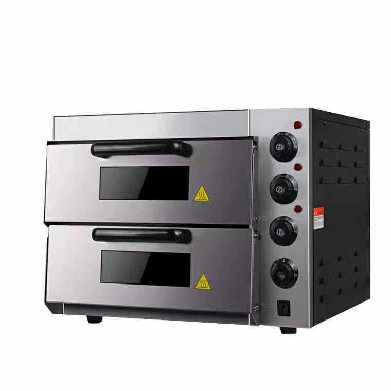 Luxury oven double-layer slate pizza oven large-capacity large bread baking two-layer two-plate with timing electric oven