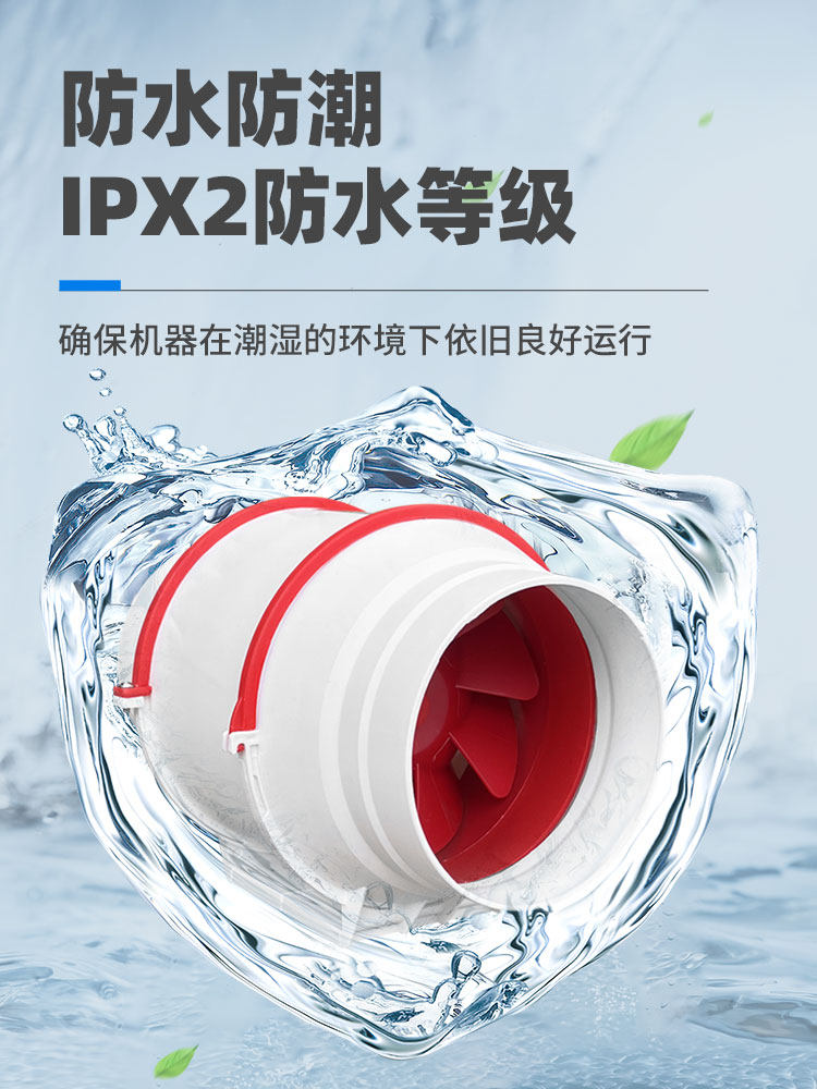 Two-Way Duct Fan, Powerful Non-Silent Exhaust Fan, Ventilation Fan, Bathroom Exhaust Fan, Household Kitchen Exhaust Fan