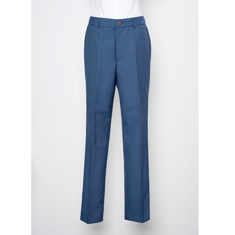 Lingchuang Bmw 4S Store Business Dress Pants for Women, Slim-Fit Sales Workwear Trousers, Blue Straight-Leg Pants, Workwear Women's Pants