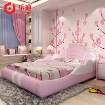Pretty Princess Bed Children Bedroom Dreamcastle Castle Bed Small Household Cardbed Cloud Bed