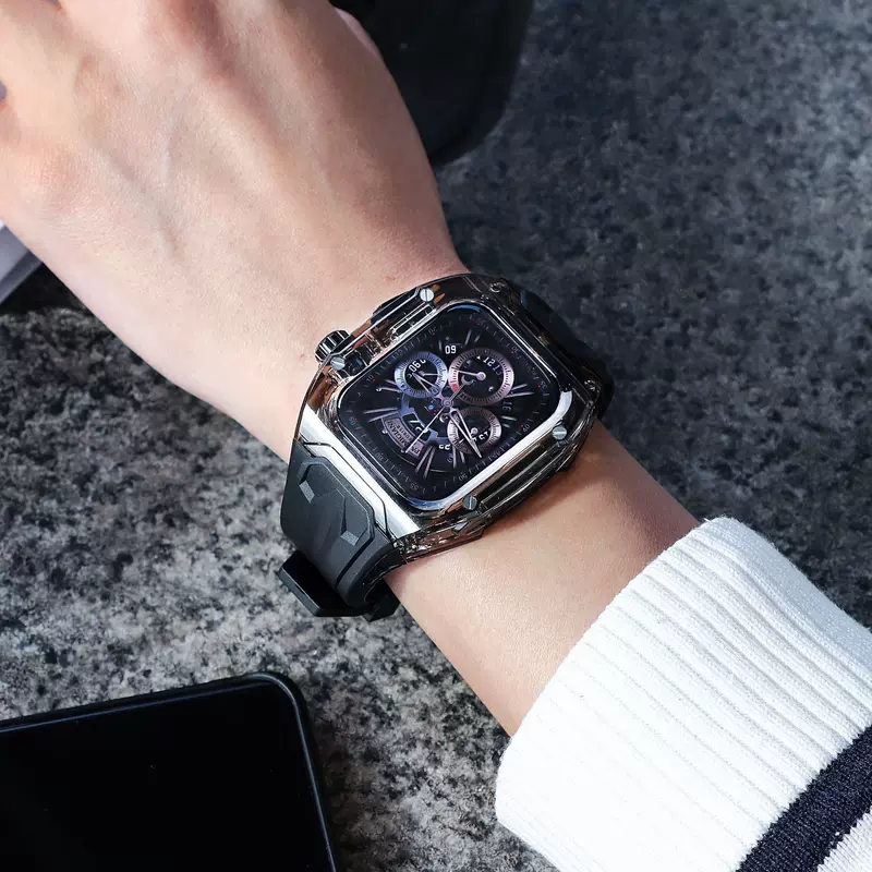 Применимый ремешок AppleWatch Apple Watch Apple Watch Ultra1/2 Edition iWATCH (iWatch Dai Lambo модифицирован прозрачный чехол S9 высокого уровня 49мм 49мм