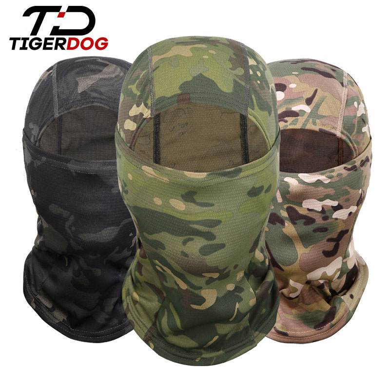 TigerDog Outdoor Sun Riding Mask Prevention Wind Prevention of Heating Around Neck Face Tactical Camouflage Ninja Head