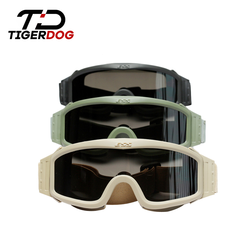 TigerDog outdoor goggle riding anti-wind sand glasses men and women anti-fog tactical ESS anti-shock goggles