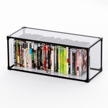 Large capacity dvd disc cd box acrylic disc storage box plastic album game disc storage box rack