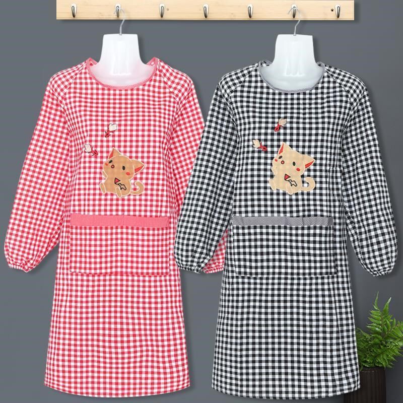 Apron home and home high-end atmospheric foreign trade apron high-value high-quality apron 2022 new net red long-sleeved