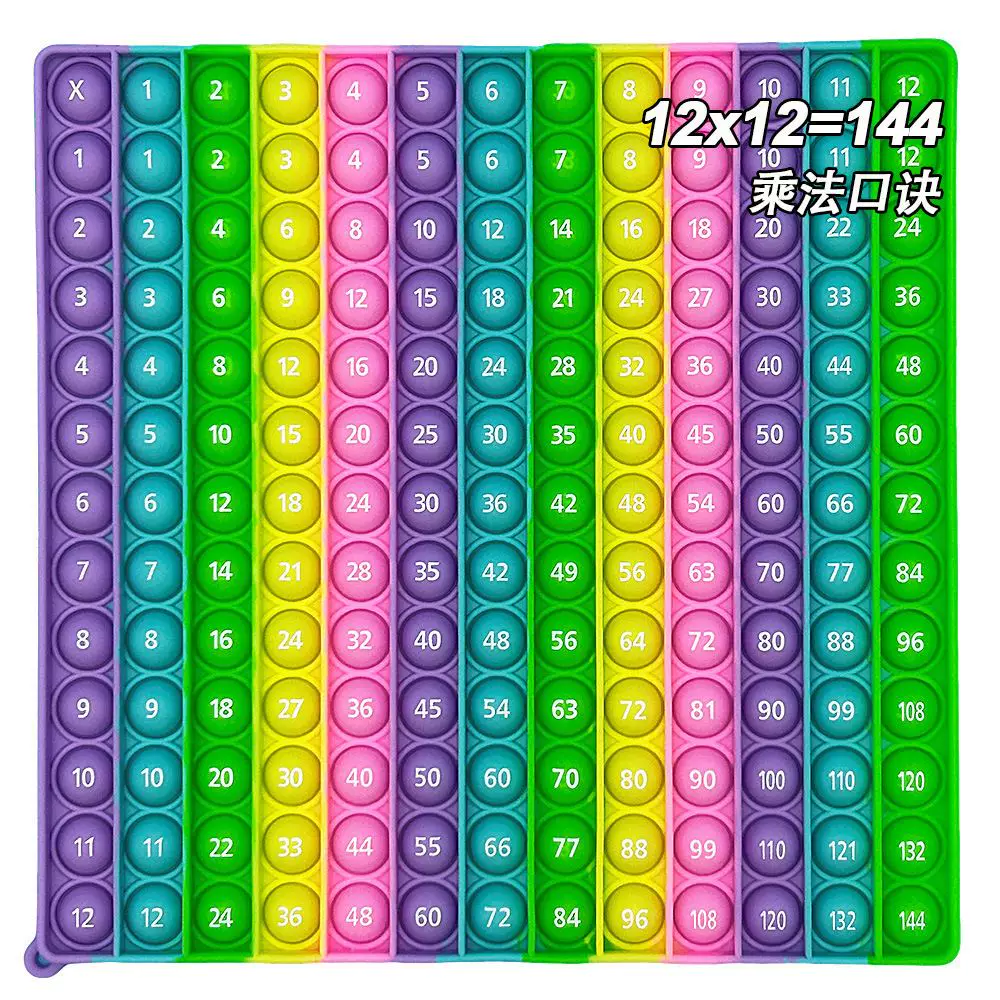 Круглая силиконовая клавиатура Pop It, игрушки-игрушки Bubble
