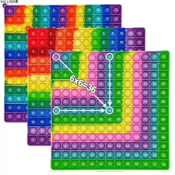 Круглая силиконовая клавиатура Pop It, игрушки-игрушки Bubble