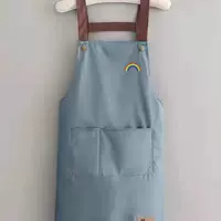 Водонепроницаемая детская сумка синяя маленькая радуга