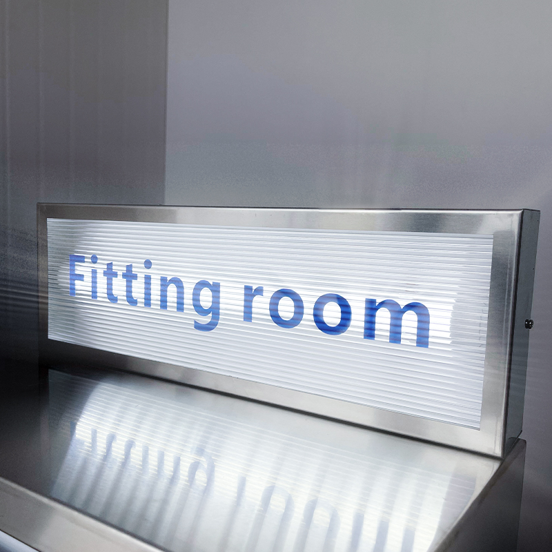 Corrugated billboard stainless steel Changhong organic glass light box light shop outdoor hair acrylic sign door