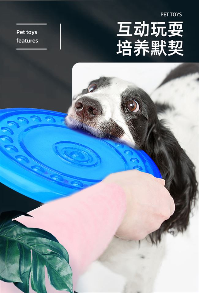 Frisbee Frisbee huấn luyện chó huấn luyện Frisbee huấn luyện chó vật nuôi đặc biệt chó ngựa mềm chống cắn Border Shepherd Golden Retriever cung cấp đồ chơi cho chó - Mèo / Chó Đồ chơi