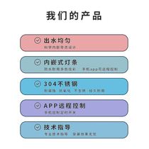 Stainless steel waterfall outlet flow channel flow wall water curtain water feature wall decoration landscape fish pond garden factory