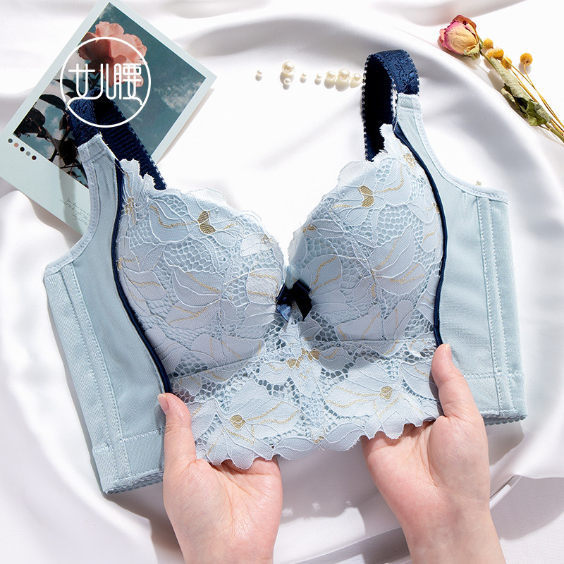 Daughter waist adjustable underwear gathered breast bra six-breasted high side ratio correction sagging anti-external expansion