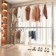 Floor-Standing Clothes Rack, Radiator, Dormitory Balcony, Living Room, Clothing Store, Children's Double-Layer Double-Rod Heavy-Duty Steel Pipe Clothes Rack