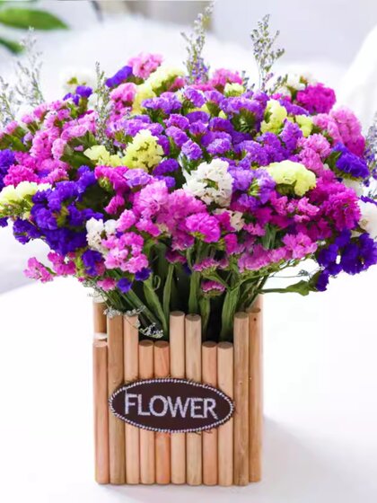 云南勿忘我满天星干花花束真花自然风干客厅装饰摆设批发件