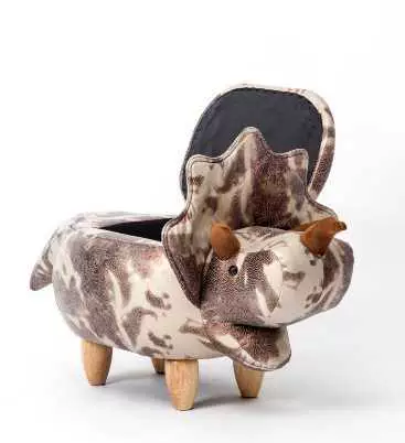 Animal Stool Baby Ottomans Sofa Storage Containing Box