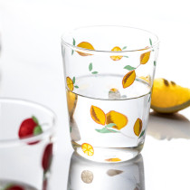 Water cup Household glass large capacity female summer ins wind high borosilicate tea cup Breakfast milk cup Juice cup