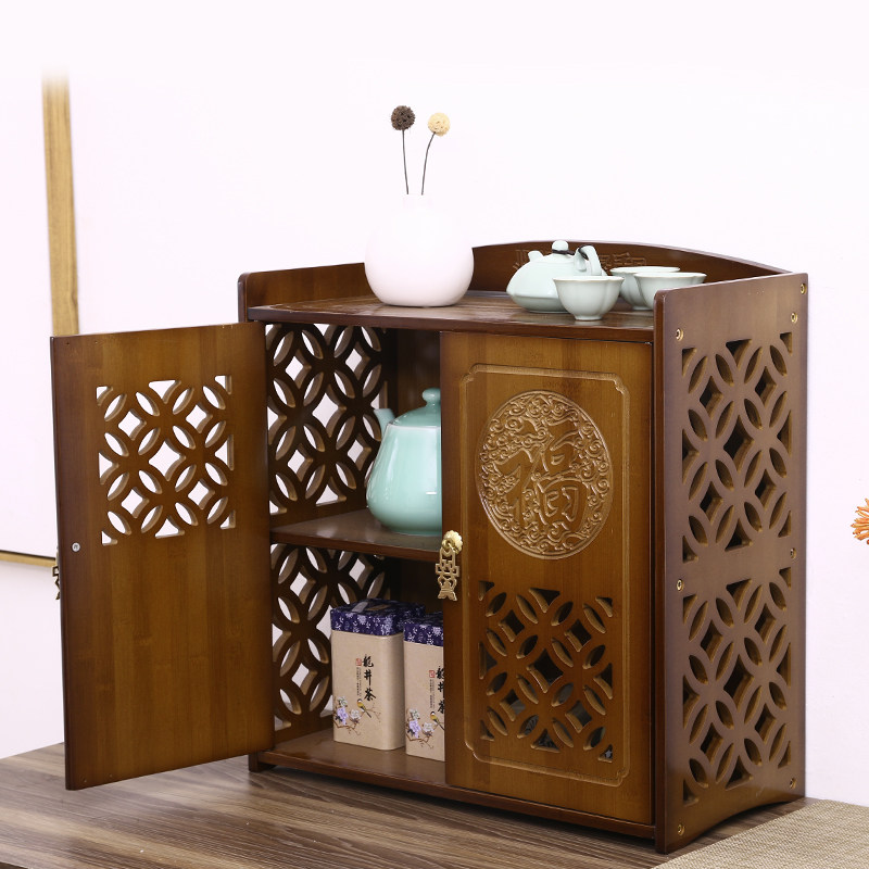 Wooden Bamboo Cabinet Meal Cabinet Storage Cabinet Winefit Cabinet Cabinet