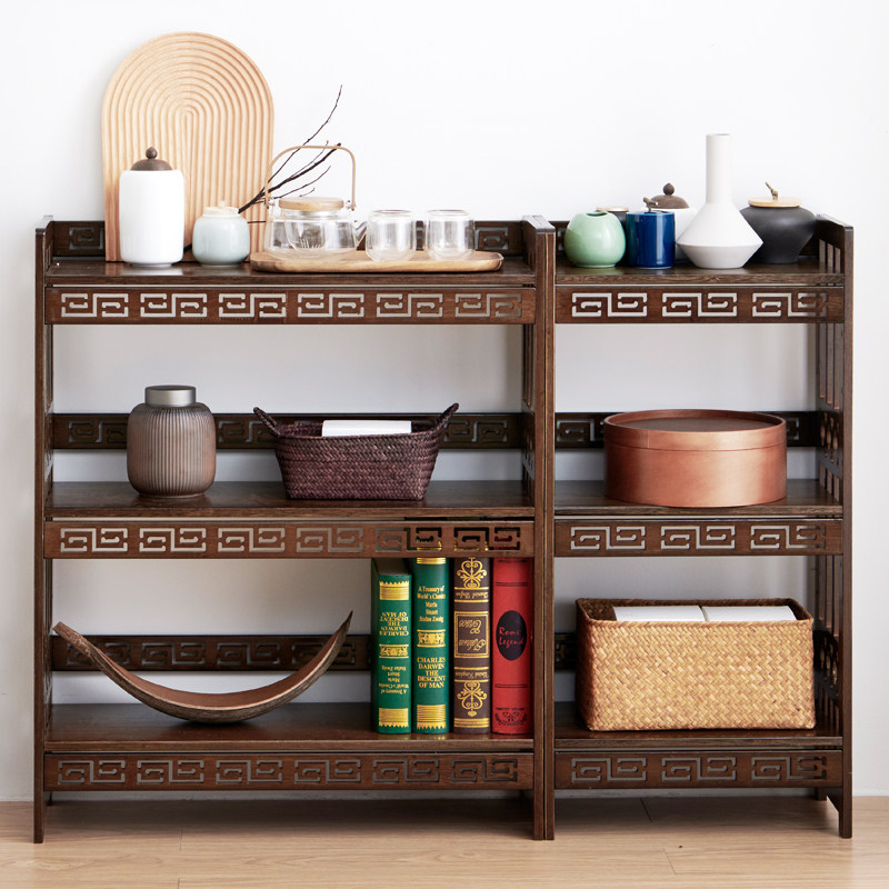 Tea cabinet floor-to-ceiling simple living room sofa side cabinet storage cabinet creative home corner table tea water tea set rack