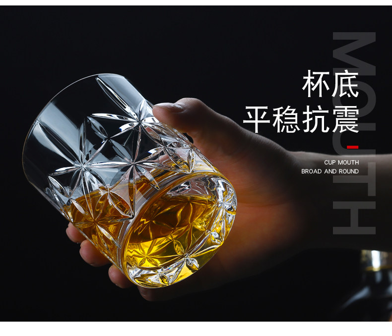 Ликер Cup 加厚洋酒杯子水晶玻璃欧式威士忌酒杯套装创意家用烈酒杯啤酒杯 Bangbebe
