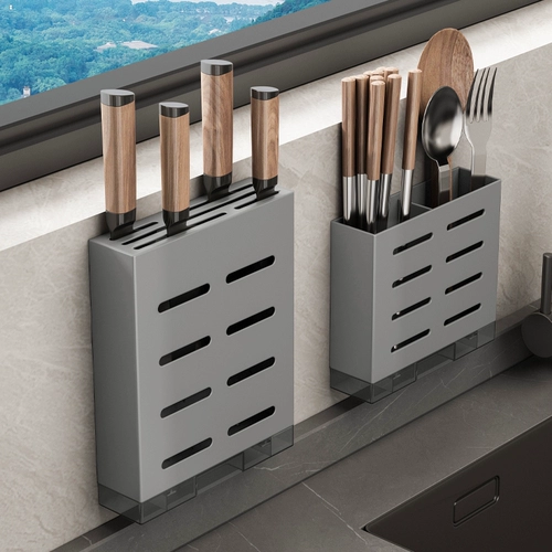 Оружейная пепельная кухонная стойка стойка -Бесплатные поры -Бесплатный настенный подвесной нож 具 Степень для хранения