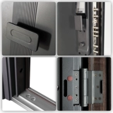 Feipulei -Level Anti -Sheeth Door Doore Home -Leving цинк сплав входной дверь инкрустация отпечатка отпечатков пальцев Дверь безопасности