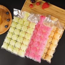 Disposable ice bag with seal◆Frozen passion fruit beverage ice grid ice cube ice mold net red ice bag