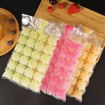 Disposable ice bag with closure ◆ Frozen passion fruit drink ice grid ice ice mold Net Red Ice bag