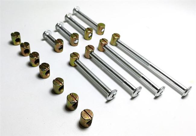 Nut Hammer Fastener 6 Vít đồ nội thất Giường trẻ em Vít Lắp lỗ ngang Đai ốc kết nối giường Đai ốc 202 - Chốt