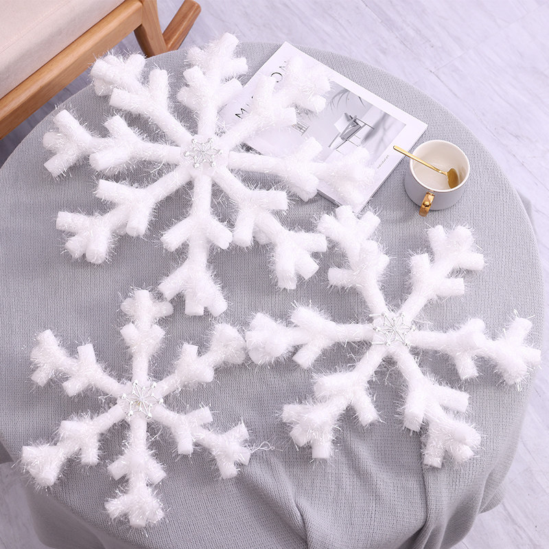 Christmas Decorations Snowflake White Foam Snowflake Foam Deer Shop Window Suspended Ceiling Snow View Snowflake Foam Sheet