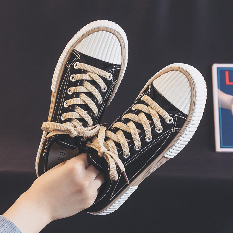 Suitable for the feet wide women's shoes canvas shoes 2021 new spring small white Korean version of the wild ulzzang spring
