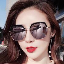 Sunglasses women tide 2021 New Net red face thin polarized sunglasses anti-ultraviolet myopia degree