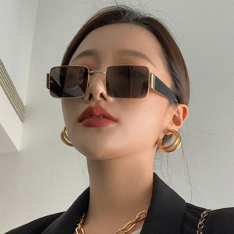 Blame sunglasses women in small face thin retro 2023 new sunglasses Han tide hip hop glasses summer