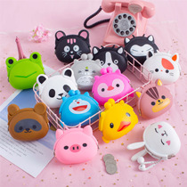 Zero Wallet Woman Little Mini Silicone Gel Korea Cartoon Cute Student Short Coin Bag Key Bag Hands Get Little Purse