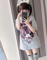 Cute Kitten] Original two-dimensional cute cute otaku style short sleeves