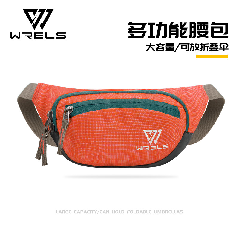 Outdoor large-capacity running waist bag for women, multi-functional water-repellent cashier wallet, men's sports cycling travel mobile phone bag