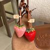 [A Big Strawberry]Resin 3D Sweet Car Keychain Decoration Gift for Couples and Best Friends