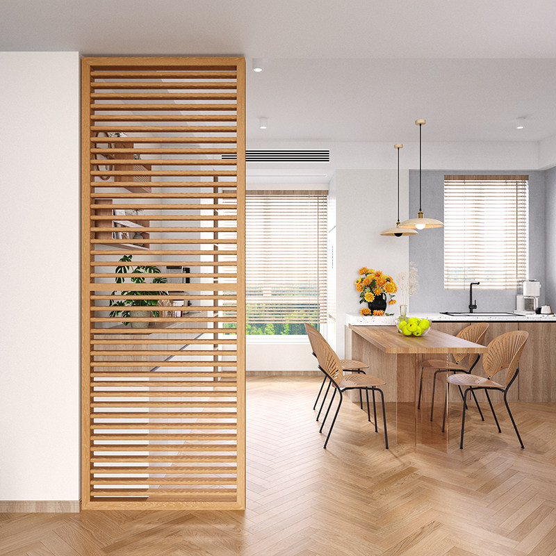 Japanese-inspired retro solid wood room divider – the ultimate