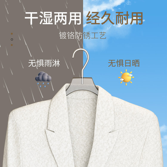 High-End Clothes Hangers for Home Use, Non-Slip, Thickened and Enlarged, Anti-Shoulder Crease Hangers, 2025 Coat Hangers
