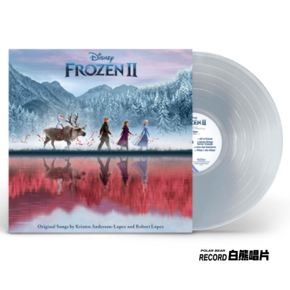 Spot Frozen 2 Frozen OST color glue vinyl record LP