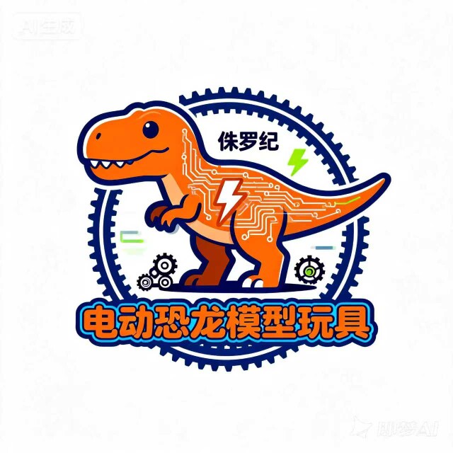 侏罗纪电动恐龙模型玩具的LOGO